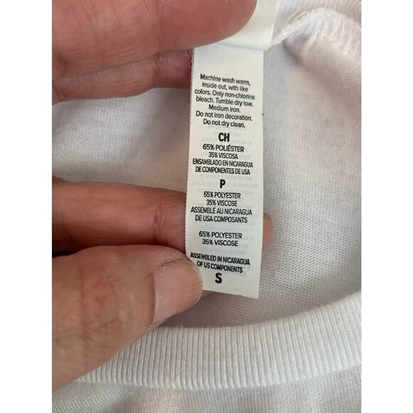 Bella Canvas Pure Bare white tank top size Small - Picture 4 of 8